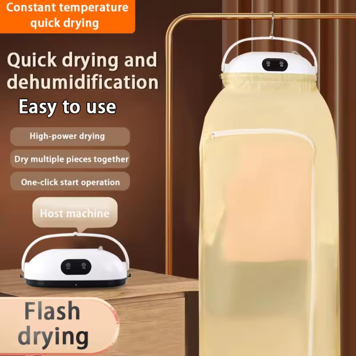 Compact Electric Dryer for Effortless Laundry Care