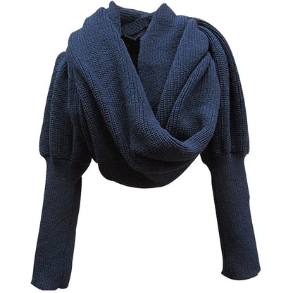 Large Winter Scarf - Versatile Knit Blanket and Long Shawl
