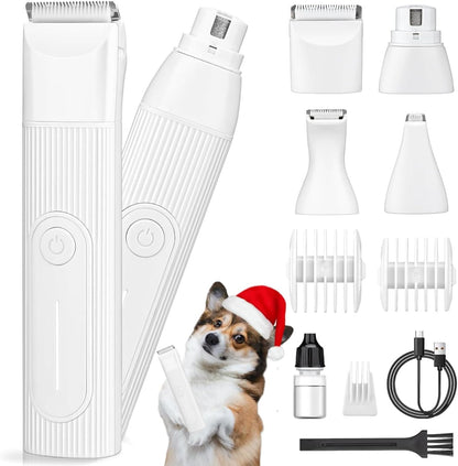 Ultimate 4-in-1 Cordless Pet Grooming Kit with Nail File