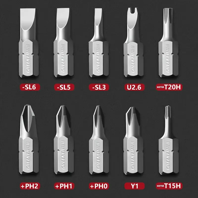 Versatile Precision Screwdriver Set with Adjustable Angle Head