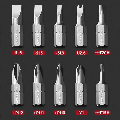 Versatile Precision Screwdriver Set with Adjustable Angle Head