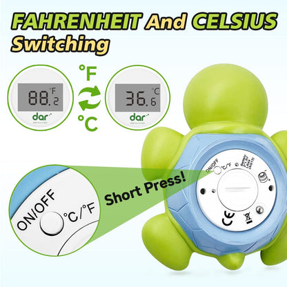 Digital Baby Bath Thermometer with 3 Color Display and Temperature Alert