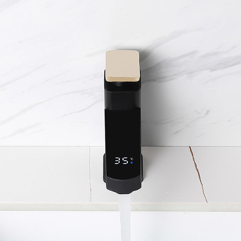 Modern Bathroom Sink Faucet with Digital Display – Low Arch Monochrome