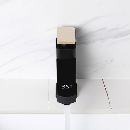 Modern Bathroom Sink Faucet with Digital Display – Low Arch Monochrome