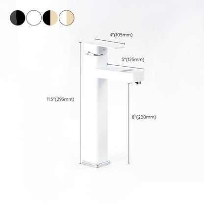 Modern Bathroom Sink Faucet with Digital Display – Low Arch Monochrome