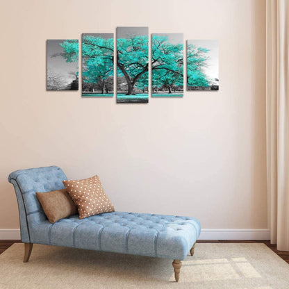 Vibrant 5-Piece Ocean-Inspired Canvas Artwork Set