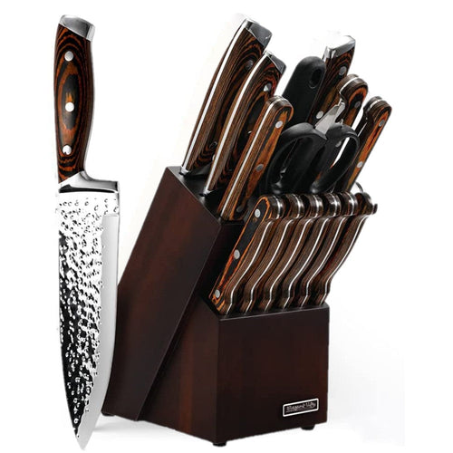 Professional Kitchen Knife Set in Stainless Steel
