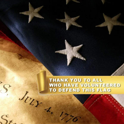 Premium Embroidered American Flag | Durable Indoor & Outdoor Use