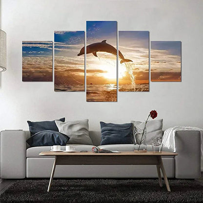 Vibrant Marine Canvas Art Set - 5 Piece Collection