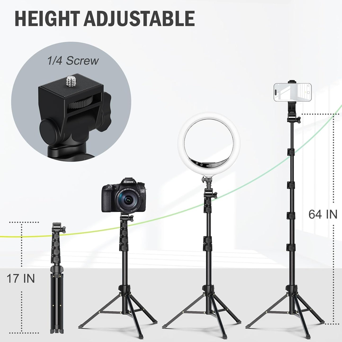 Compact Tripod for Mobile Phones and Cameras