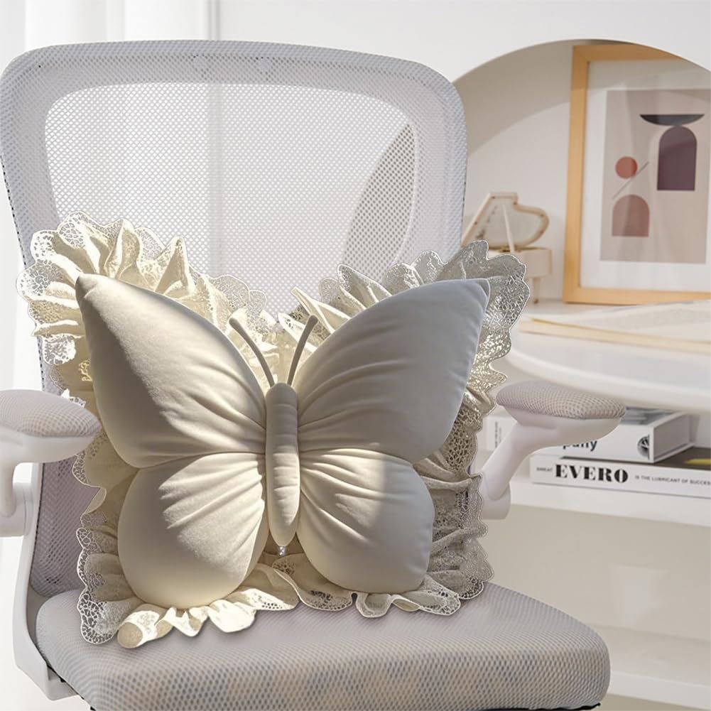 Charming Butterfly Accent Pillow for Enchanting Spaces