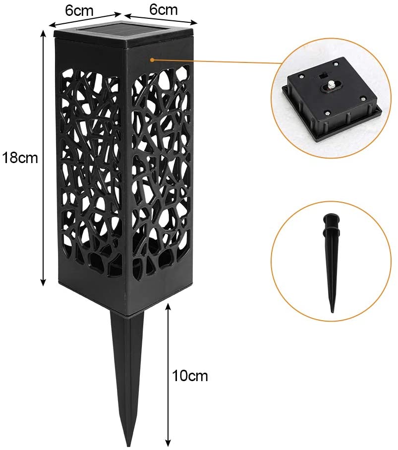 12-Pack LED Solar Garden Pathway Lights for Outdoor Illumination