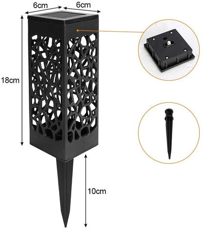 12-Pack LED Solar Garden Pathway Lights for Outdoor Illumination