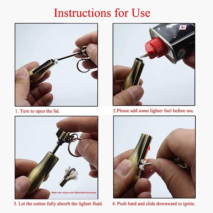 Waterproof Refillable Magnesium Match – Survivor Flame Outdoor Lighter