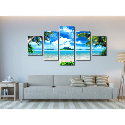 Stunning 5-Piece Coastal Canvas Art Set for Home Décor