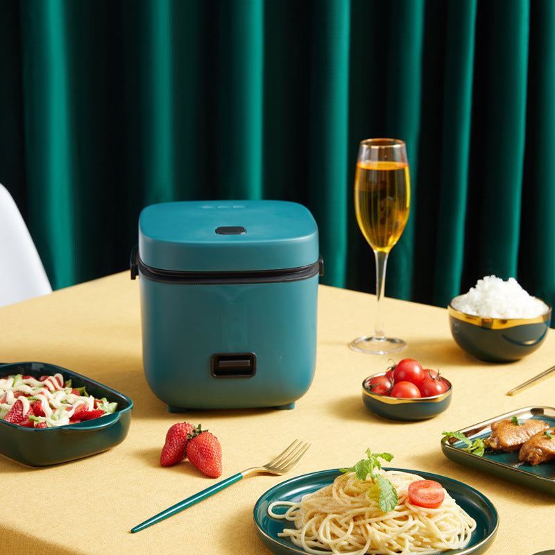 Compact 1.2L Rice Cooker with Steamer and One-Touch Control