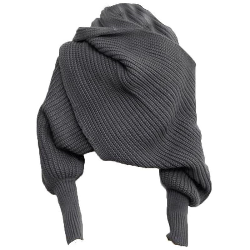 Large Winter Scarf - Versatile Knit Blanket and Long Shawl