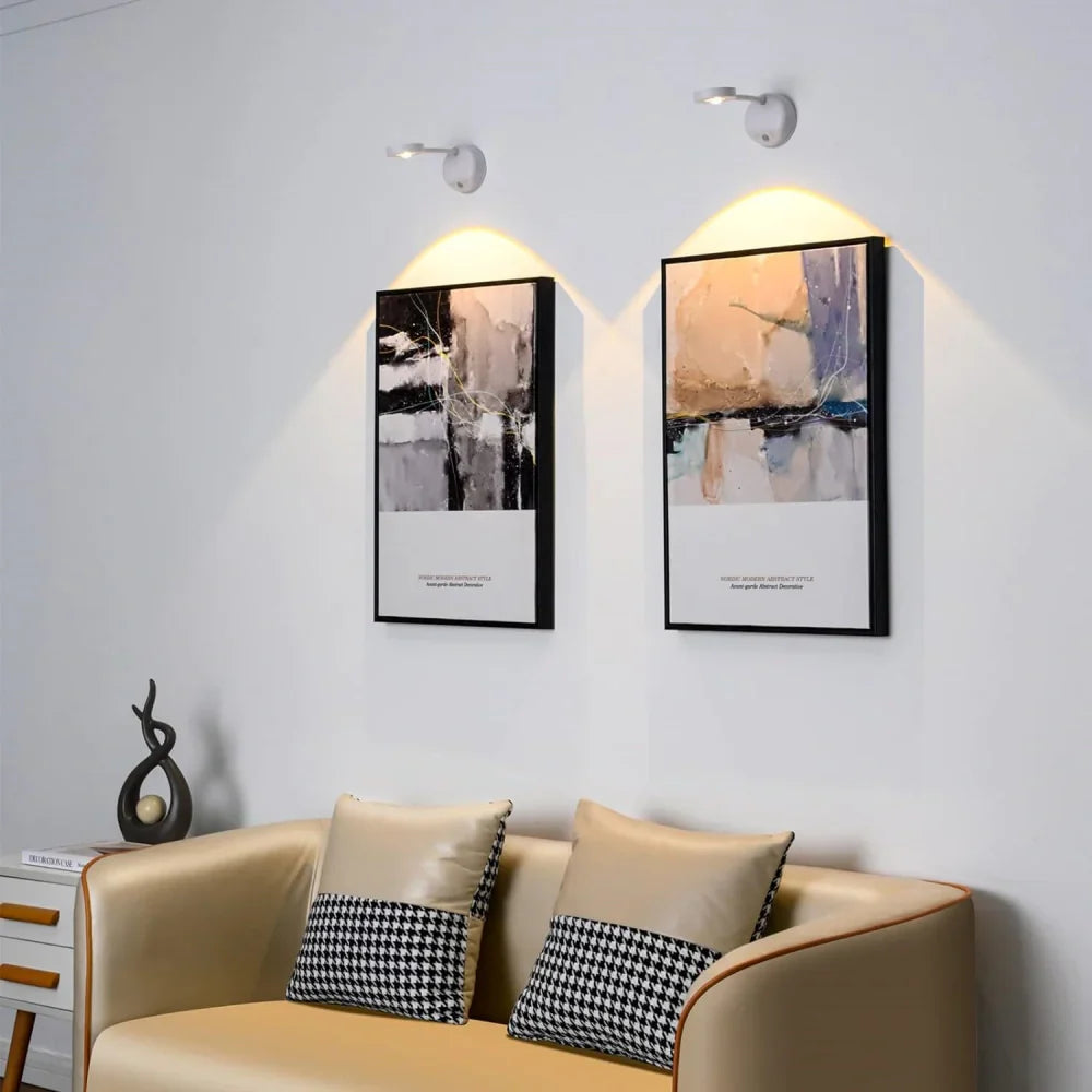 360° Rotating LED Spotlight with Motion Sensor – Sleek Design