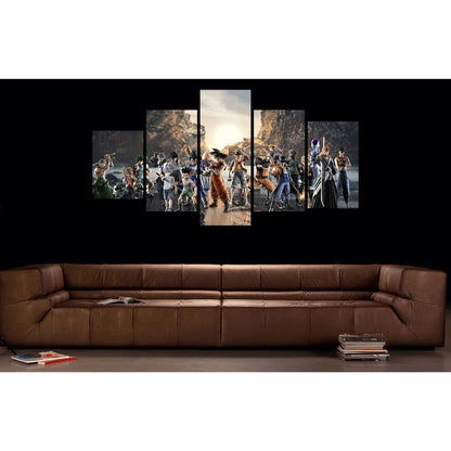 Stunning 5-Piece Anime Character Canvas Art Set