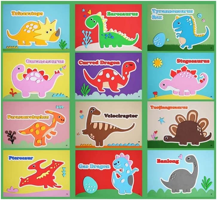 3D Sticker Puzzle Set for Creative Learning - 12 Sheets