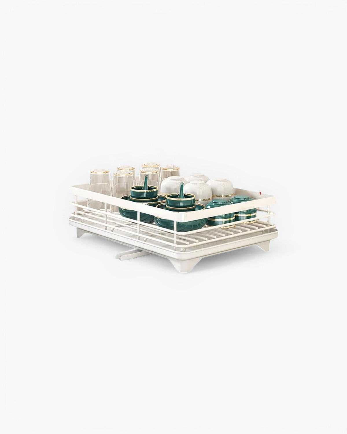 Dish Drying Rack for Kitchen | Contemporary Style with Drainage System