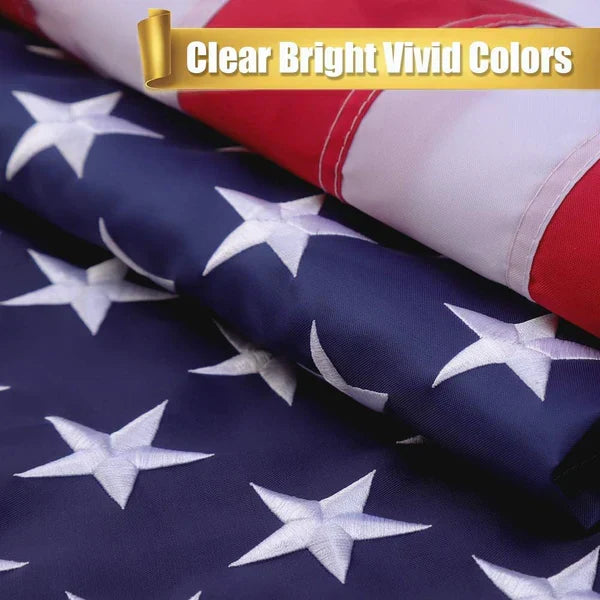 Premium Embroidered American Flag | Durable Indoor & Outdoor Use