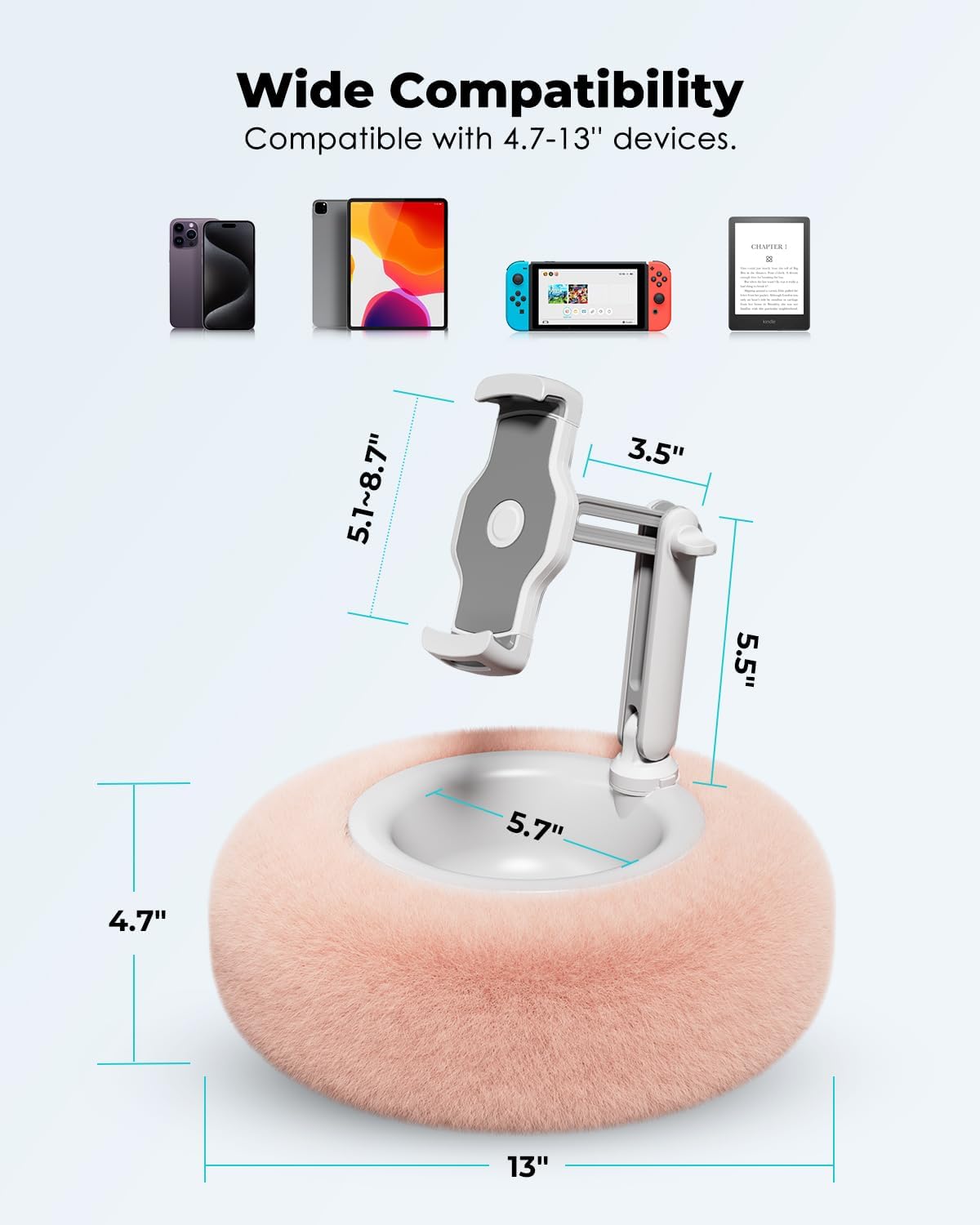 Versatile Tablet Rest for Hands-Free Viewing