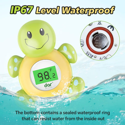 Digital Baby Bath Thermometer with 3 Color Display and Temperature Alert