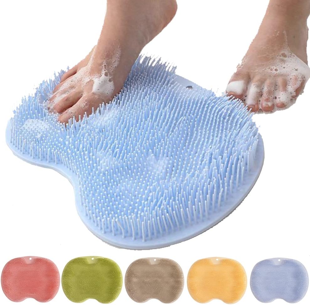 Silicone Foot Care Mat with Suction Cups | Relaxing Massage Brush for Shower