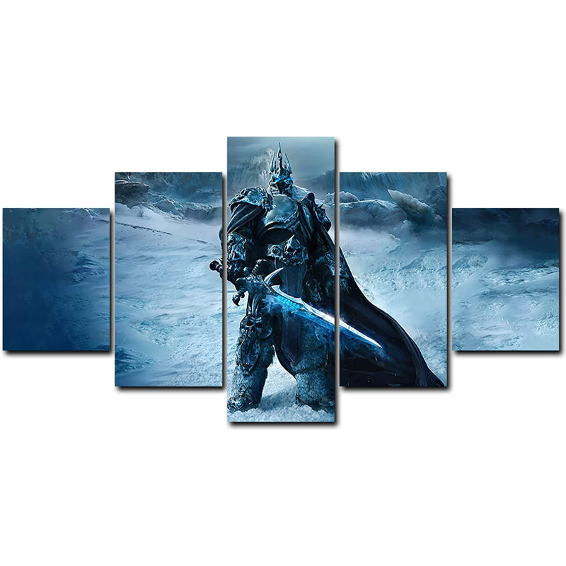 Majestic 5-Piece Canvas Art Set for Regal Homes