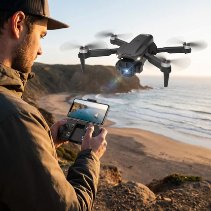 Portable Drone with Dual Cameras – Live Video and Smart Stabilization