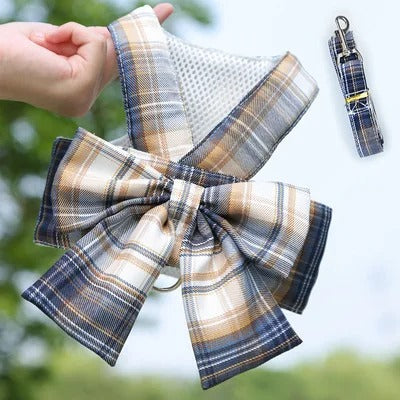 Stylish Dog Harness with Bow - Aurélien Design