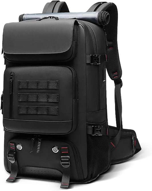 50L Waterproof Adventure Backpack with Shoe Storage & USB Charge