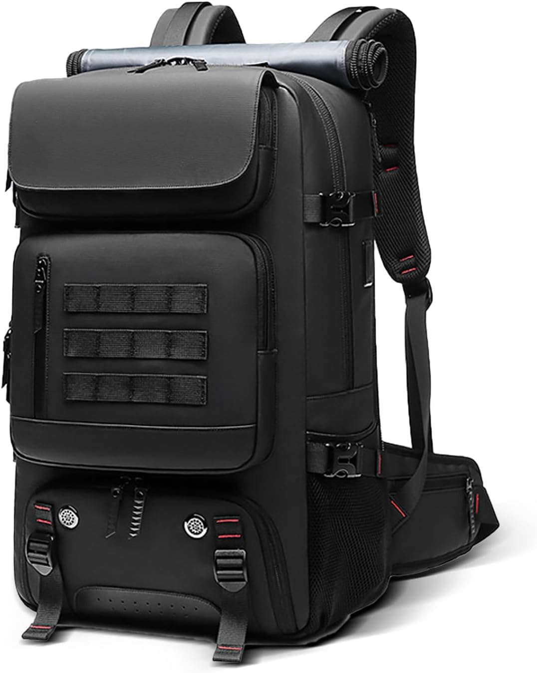 Waterproof 50L Travel Backpack featuring Shoe Storage and USB Port