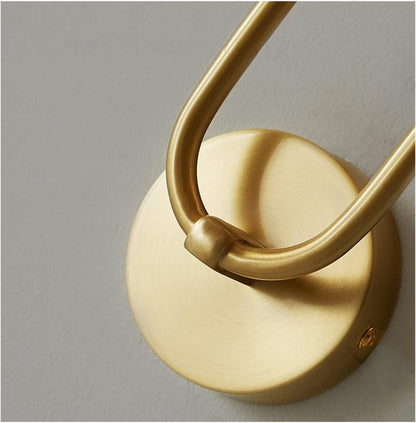 Set of Gold LED Wall Lights for Living Rooms and Hallways