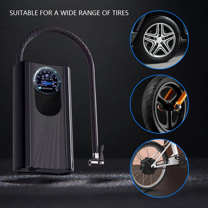 12V Portable Mini Air Compressor for Car & Motorcycle - 150 PSI Pump