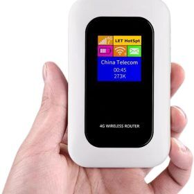 Portable 5G Wi-Fi Router for Secure High-Speed Connections at Home and Travel