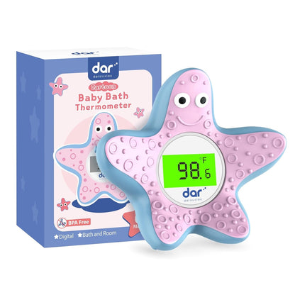 Digital Baby Bath Thermometer with 3 Color Display and Temperature Alert