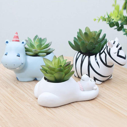 Collection of Playful Animal-Themed Planters