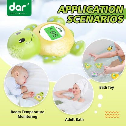 Digital Baby Bath Thermometer with 3 Color Display and Temperature Alert