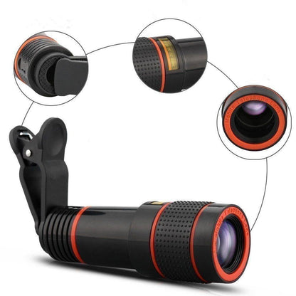 Camera Lens Kit for Phones - 12X Magnification