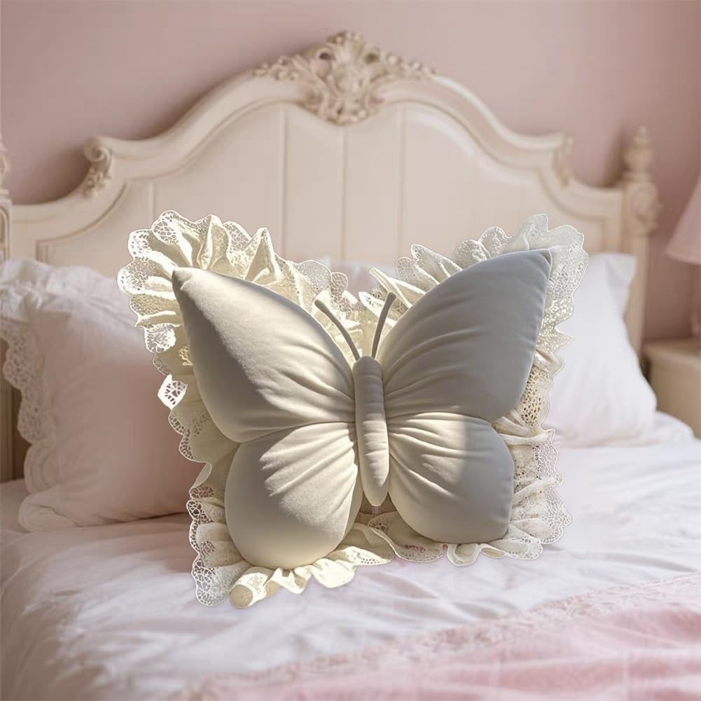 Charming Butterfly Accent Pillow for Enchanting Spaces