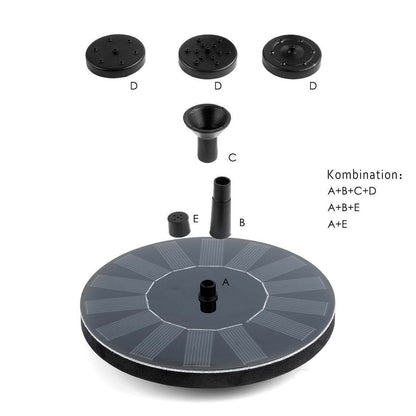 Solar Fountain Pump for Water Features – Ideal for Ponds, Birdbaths, Gardens