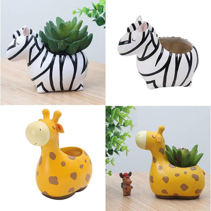Collection of Playful Animal-Themed Planters
