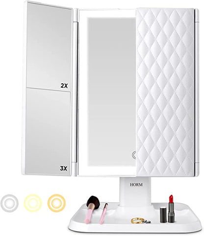 Illuminate Your Beauty with the Tri-Color LED Vanity Mirror