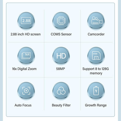 Digital Camera Compact Design with 4K Resolution