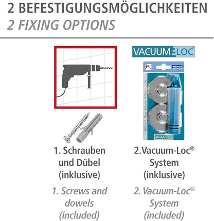 Duo Wall Hooks with Vacuum-Loc – Strong Mounting for Bathroom & Kitchen