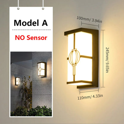 Outdoor Wall Light with Motion Sensor | Waterproof LED | 16W/30W IP65