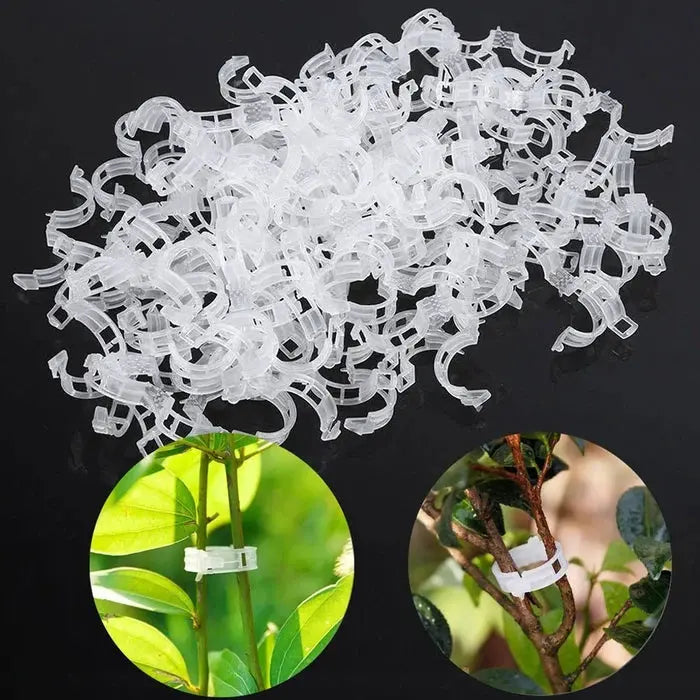 Garden Support Clips – Secure Stems Without Damage | 1-Inch Diameter, Open for Airflow | Reusable