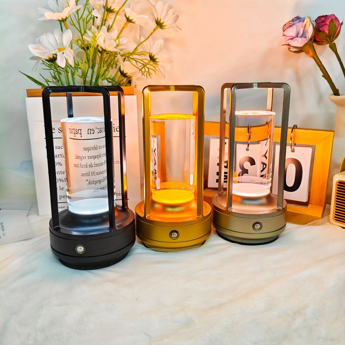 Rechargeable Retro Design Table Lamp